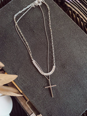 Silver Duo Necklace Stack - The Rack Boutique ⚡️