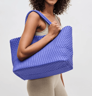 Sky's the Limit Large Blue Tote + Pouch Set - The Rack Boutique ⚡️