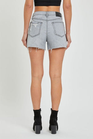 Sophie Mom Shorts [ grey wash ] - The Rack Boutique ⚡️