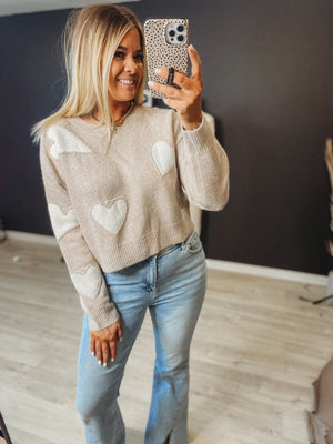Stealin Hearts Sweater [ 2 colors ] - The Rack Boutique ⚡️