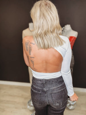 Strand Open Back Top Bodysuit - The Rack Boutique ⚡️