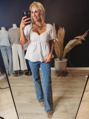 Sunshine Lilac Stripe Babydoll Top - The Rack Boutique ⚡️