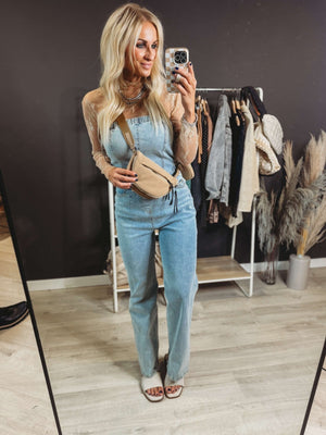 Tamara Denim Jumpsuit [ medium ] - The Rack Boutique ⚡️