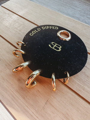 Teagan Gold Earrings Set - The Rack Boutique ⚡️