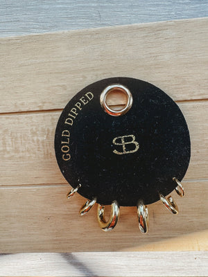 Teagan Gold Earrings Set - The Rack Boutique ⚡️