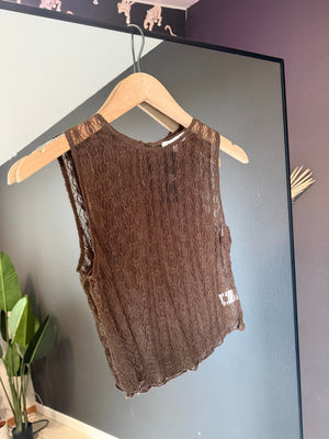 The Brown Lace Tank - The Rack Boutique ⚡️