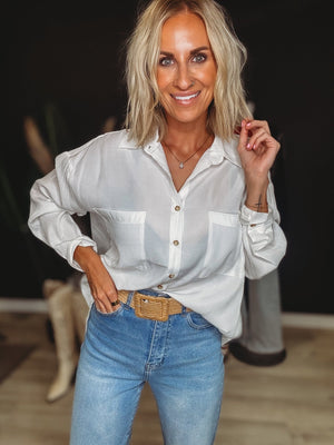 The Classic White Button Up - The Rack Boutique ⚡️