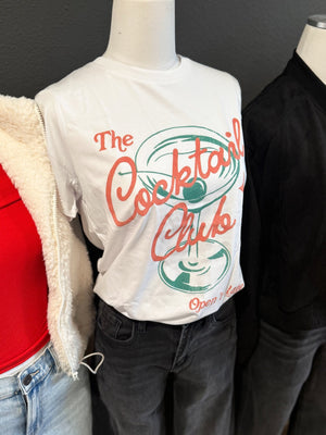 The Cocktail Club Graphic Tee - The Rack Boutique ⚡️