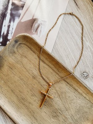 The Cross Necklace - The Rack Boutique ⚡️