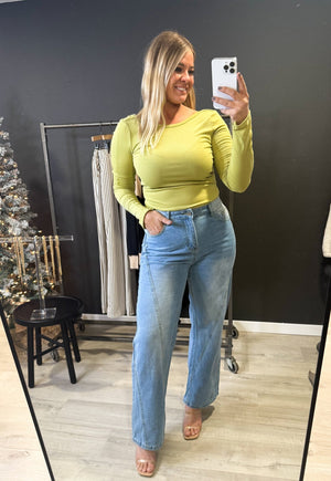 The Deep Cut Back Long Sleeve Top [ 2 colors ] - The Rack Boutique ⚡️