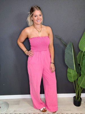 The Everyday Smocked Jumpsuit - The Rack Boutique ⚡️