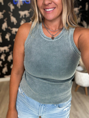 The Free Goer Ribbed Tank [ 3 colors ] - The Rack Boutique ⚡️