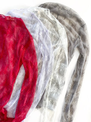 The Lilly Mesh Long Sleeve [ multiple colors ] - The Rack Boutique ⚡️