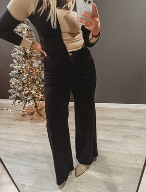 The Long Live Wide Leg Denim [ Black ] - The Rack Boutique ⚡️