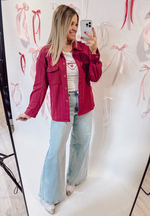 The Maggie Magenta Shacket - The Rack Boutique ⚡️