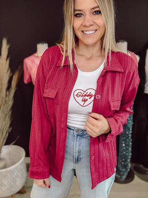 The Maggie Magenta Shacket - The Rack Boutique ⚡️
