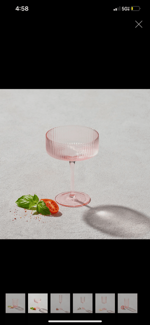 The Malibu Ribbed Coupe Champagne Glass - The Rack Boutique ⚡️