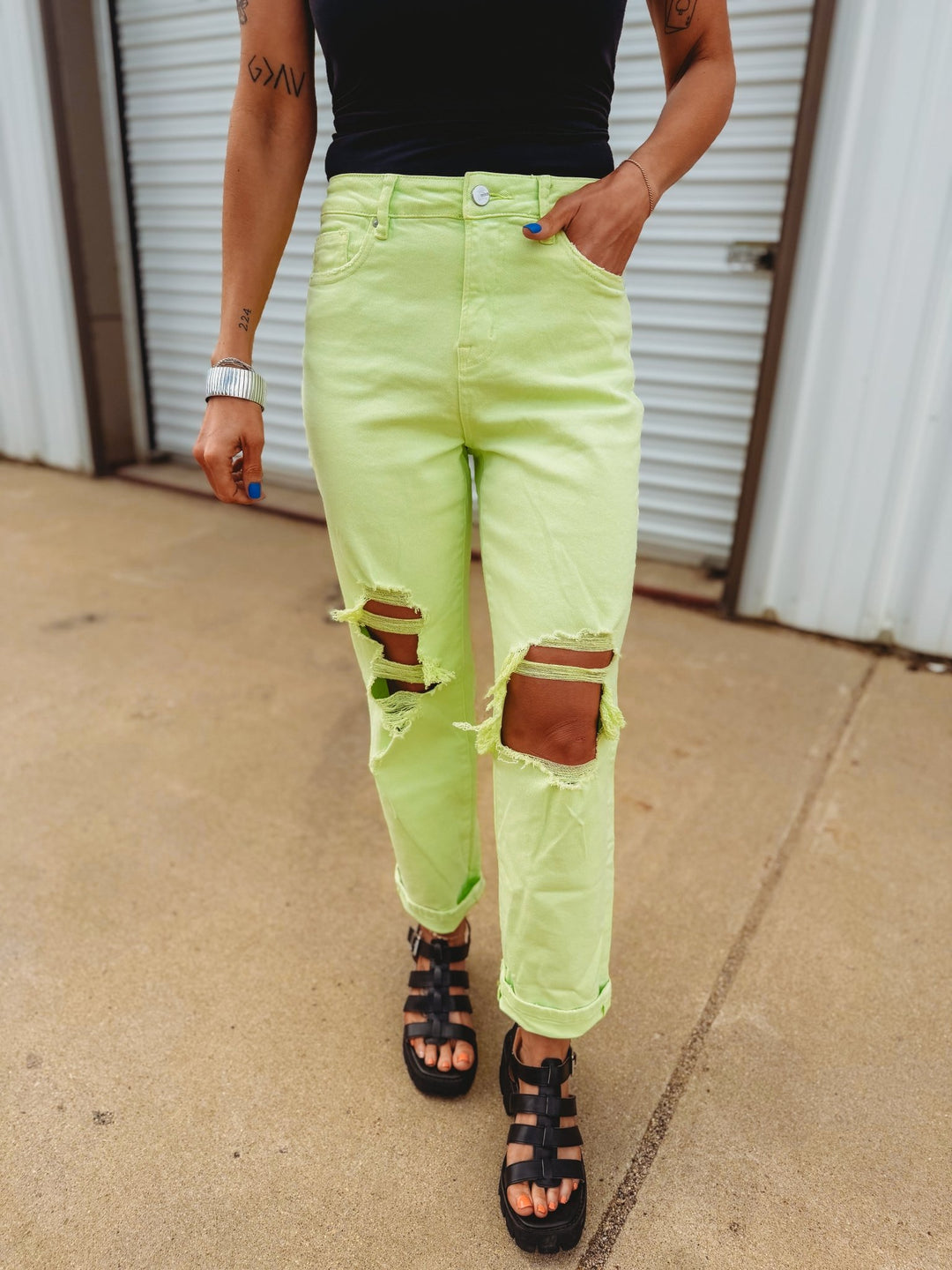 The Melon Dad Denim Jeans - The Rack Boutique ⚡️