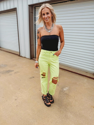 The Melon Dad Denim Jeans - The Rack Boutique ⚡️