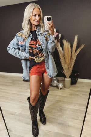 The Patchwork Denim Jacket - The Rack Boutique ⚡️