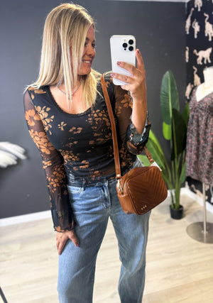 The Rach Floral Scoop Neck - The Rack Boutique ⚡️