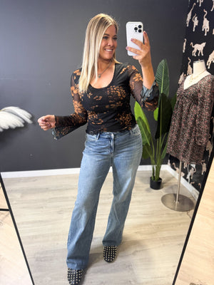 The Rach Floral Scoop Neck - The Rack Boutique ⚡️