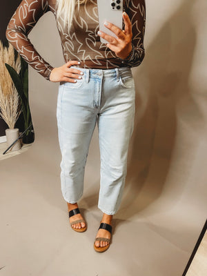 The Rocky High Rise Barrel Denim [ size 27 ] - The Rack Boutique ⚡️