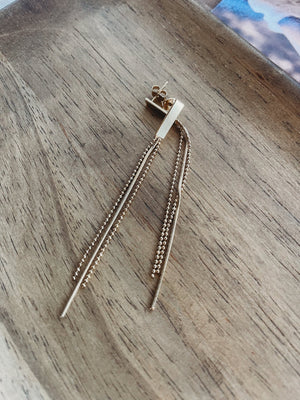 The Salem Tassle Gold Earring - The Rack Boutique ⚡️