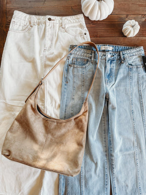 The Suede Deep Tote Bag [ 2 colors ] - The Rack Boutique ⚡️