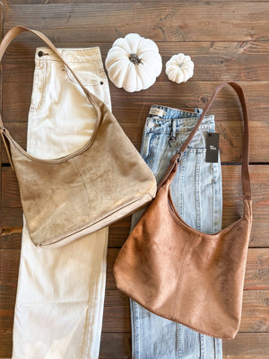 The Suede Deep Tote Bag [ 2 colors ] - The Rack Boutique ⚡️
