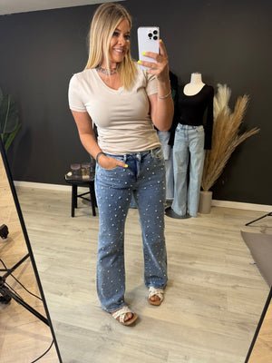 The Tilia Studded Denim - The Rack Boutique ⚡️