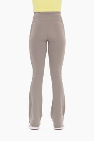 The Warm Grey Drawstring Flare Pants - The Rack Boutique ⚡️