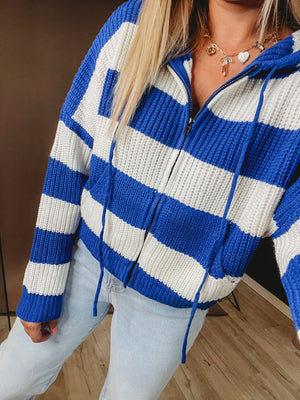 The Zip Cable Knit Hoodie - The Rack Boutique ⚡️