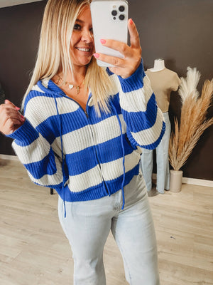 The Zip Cable Knit Hoodie - The Rack Boutique ⚡️