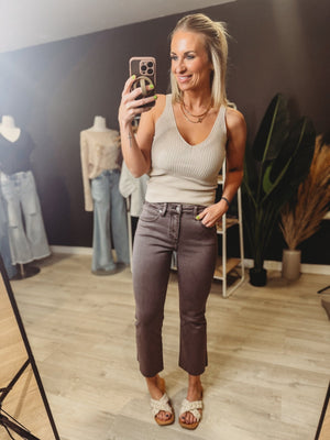 The Zoe V Neck Tank - The Rack Boutique ⚡️