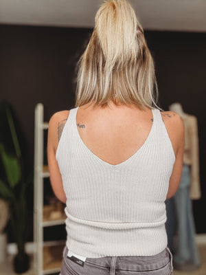 The Zoe V Neck Tank - The Rack Boutique ⚡️