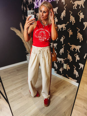 Tucker Drawstring Wide Leg Pants - The Rack Boutique ⚡️