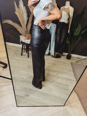 Veblen Faux Leather Pants [ small ] - The Rack Boutique ⚡️