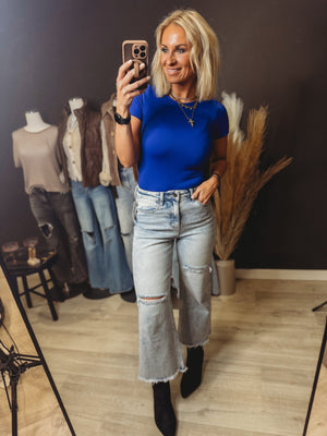 Waverly Short Sleeve Top In Raspberry - The Rack Boutique ⚡️