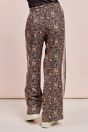 Wild Side Luxe Satin Leopard Track Pants - The Rack Boutique ⚡️