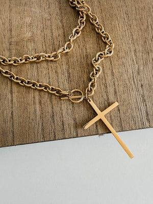 Wren Wrap Around Cross Necklace - The Rack Boutique ⚡️
