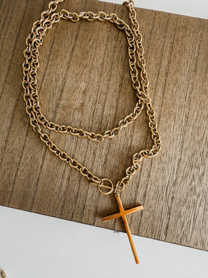 Wren Wrap Around Cross Necklace - The Rack Boutique ⚡️