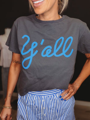 Yall Puff Detailed Cropped Graphic - The Rack Boutique ⚡️