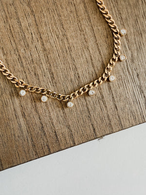 Zoe Diamond Necklace - The Rack Boutique ⚡️