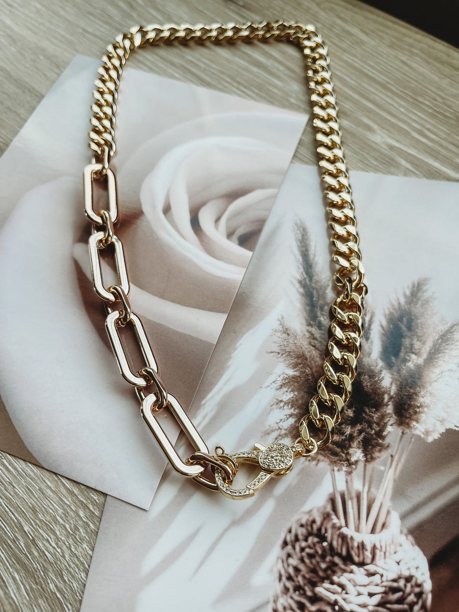 Guilded Chain Necklace [ gold & silver ]